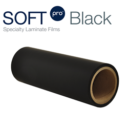 3" Core SOFTpro Black Laminate Film