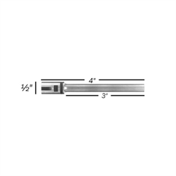 1/4" x 3" Titanium Lawson/Miller/HFD/Baum RB Long Drill Bit